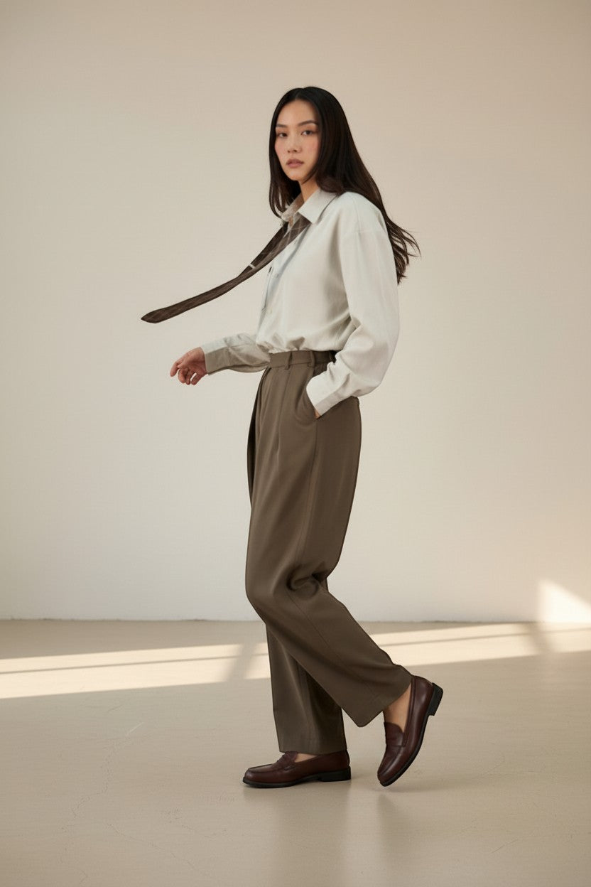 Chemise avec cravate – Chic affirmé