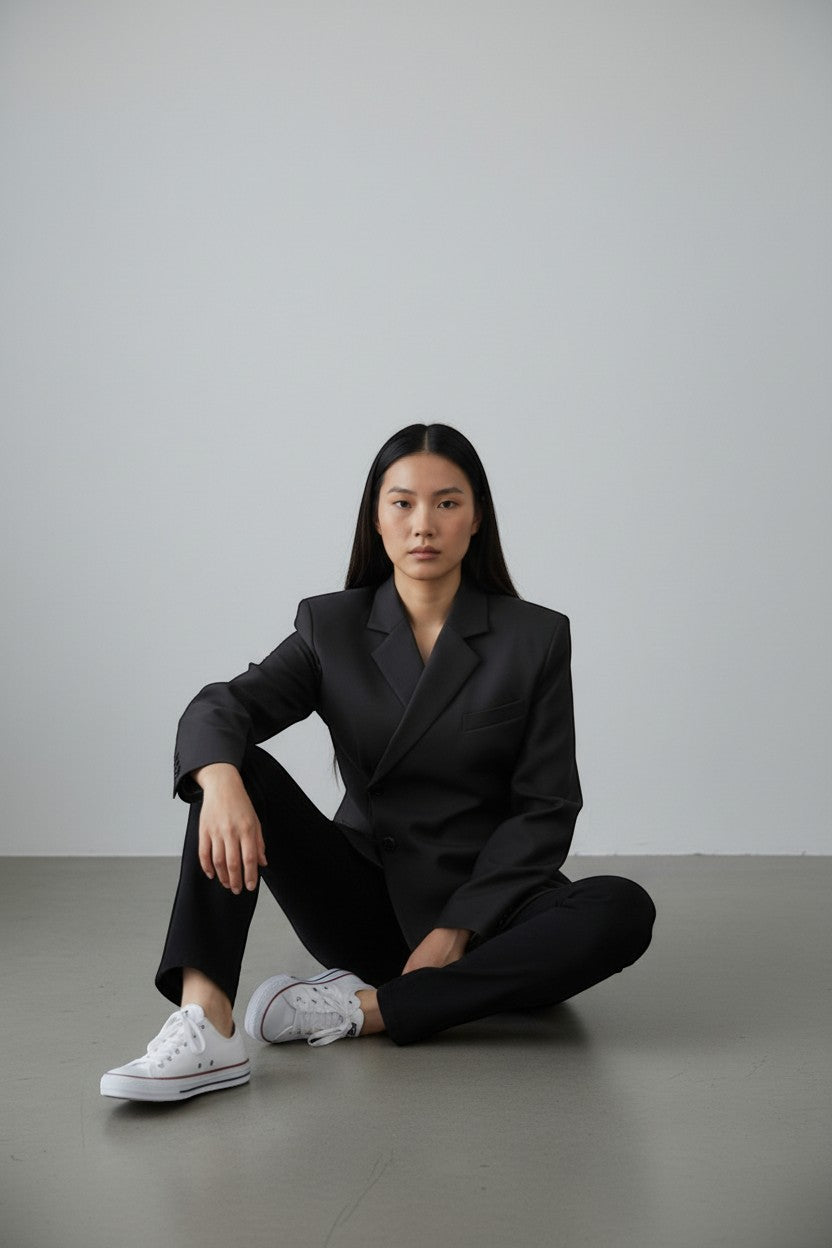 Blazer croisé oversize – Coupe moderne et élégante