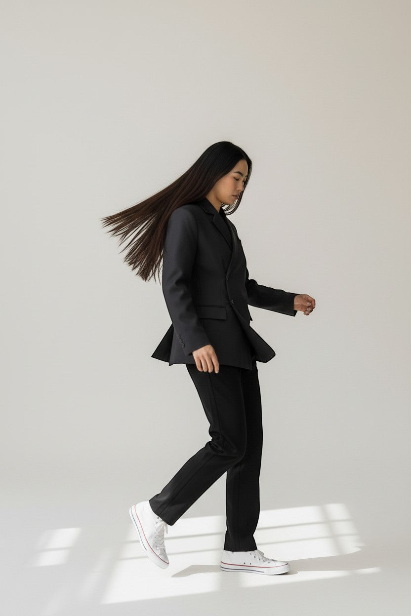 Blazer croisé oversize – Coupe moderne et élégante