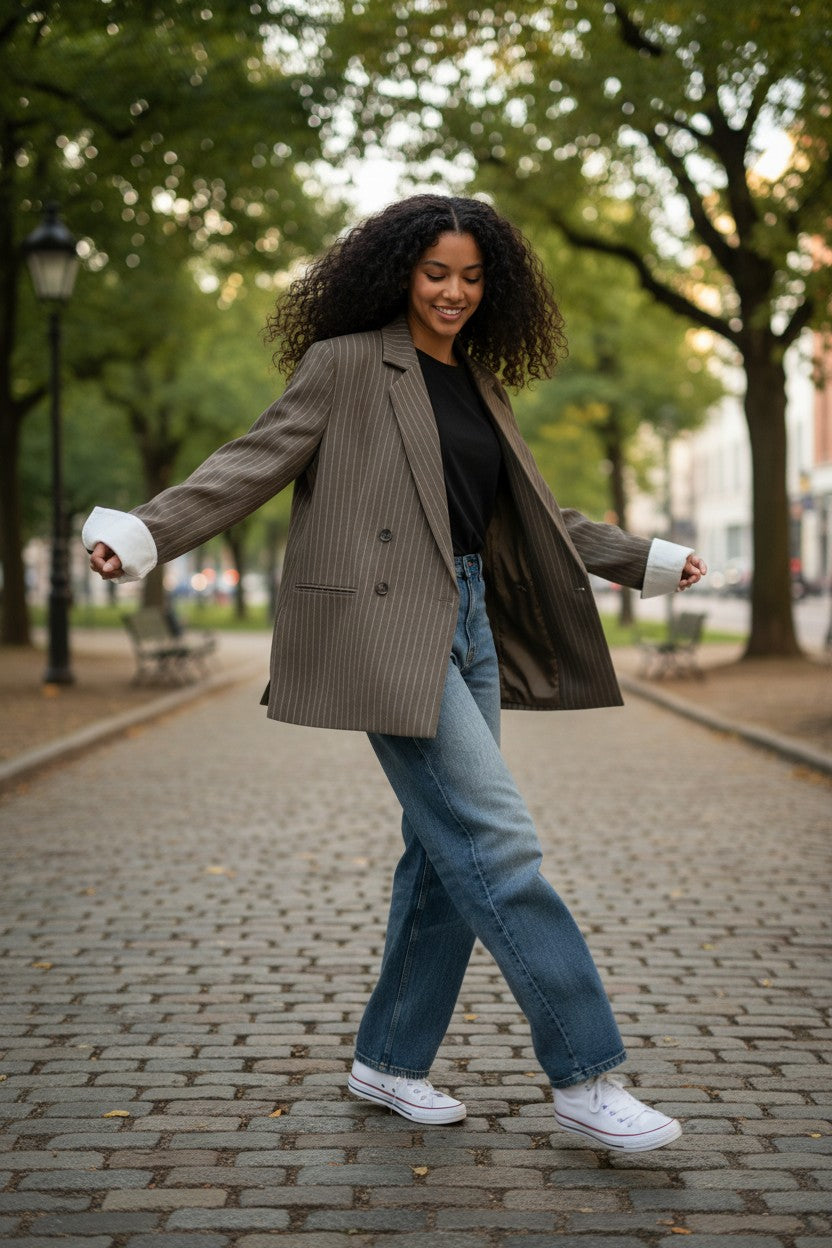 Blazer rayé – Esprit tailoring moderne