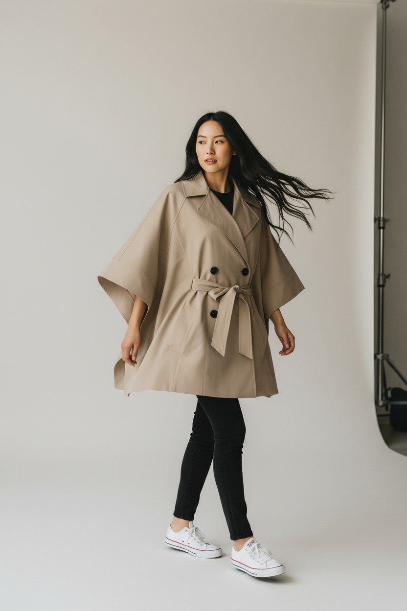 Trench cape – Silhouette moderne et audacieuse
