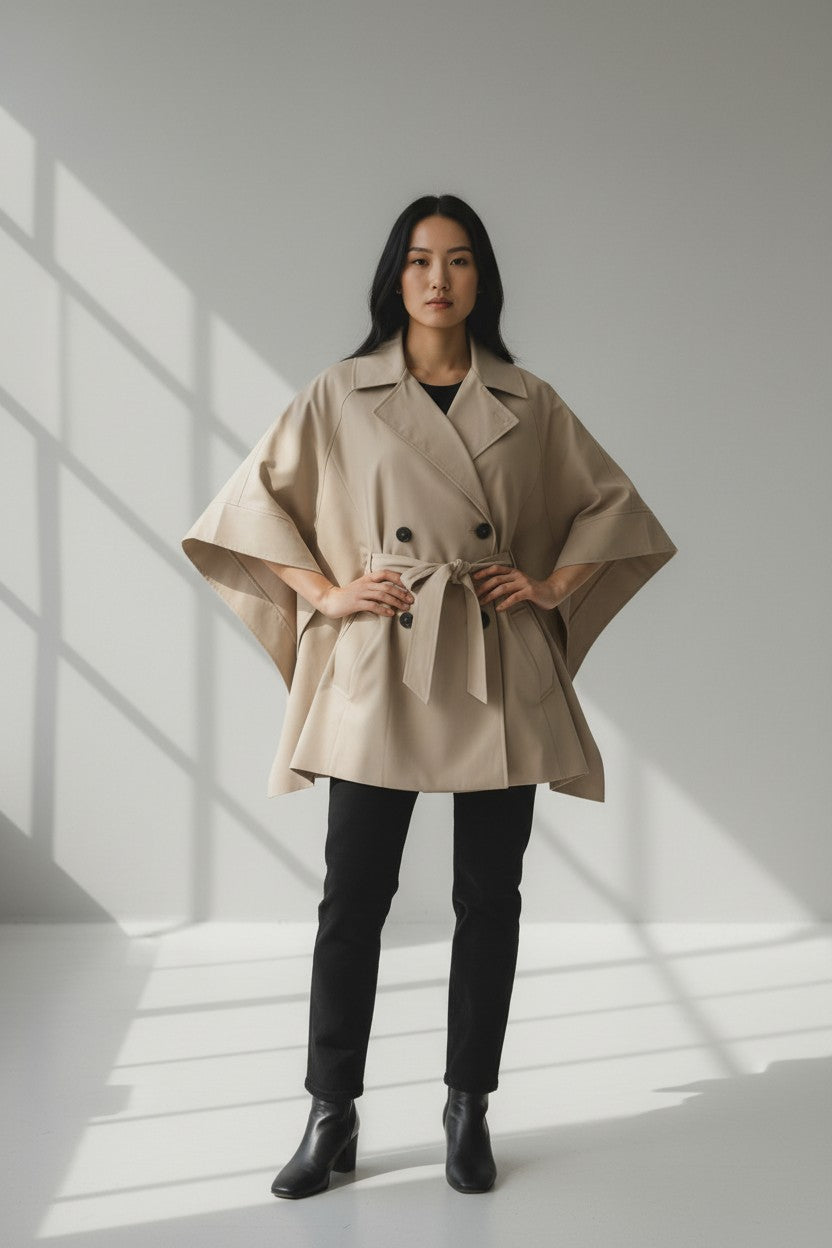 Trench cape – Silhouette moderne et audacieuse