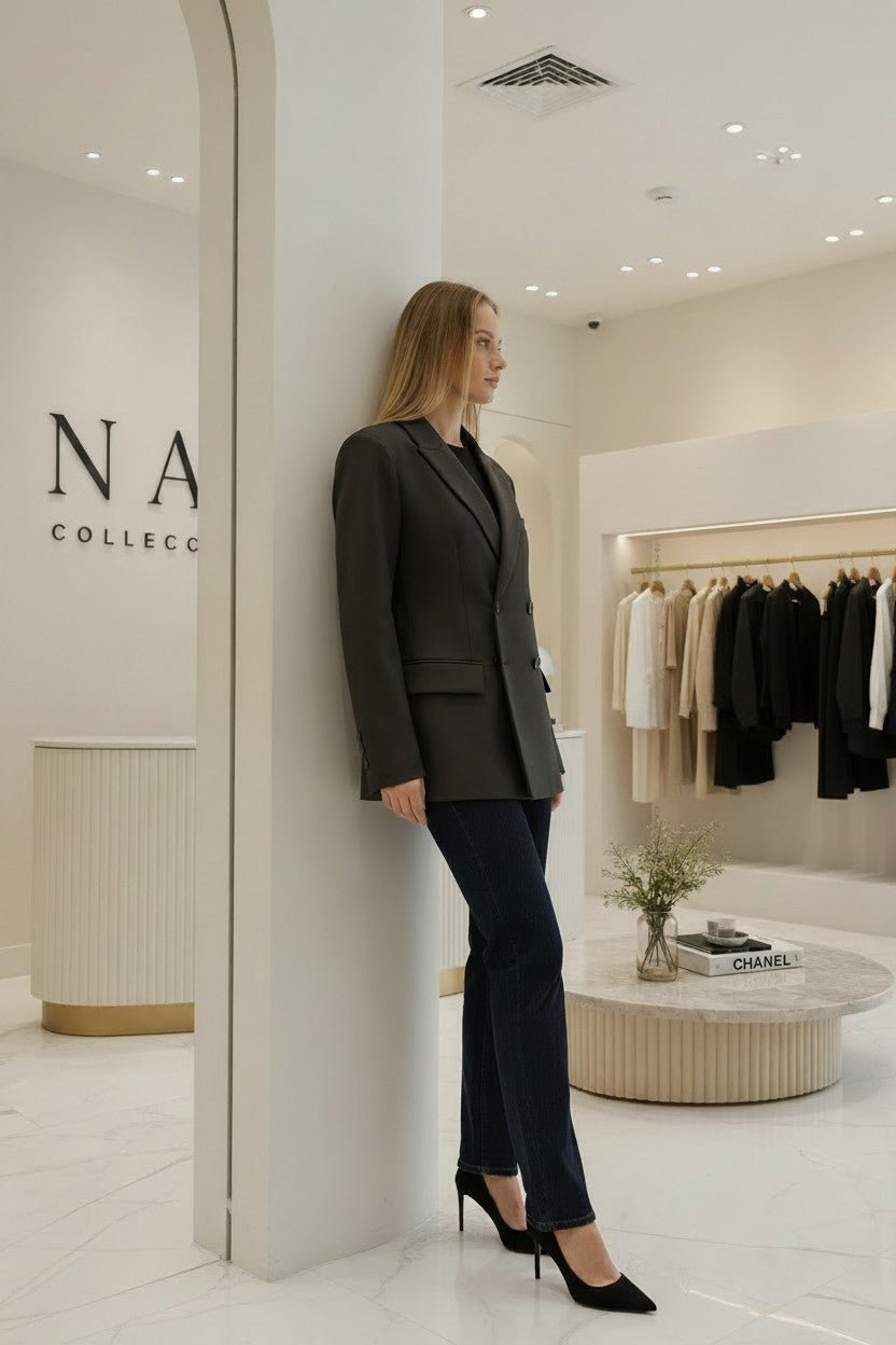 Blazer croisé à épaulettes - NAC Collection