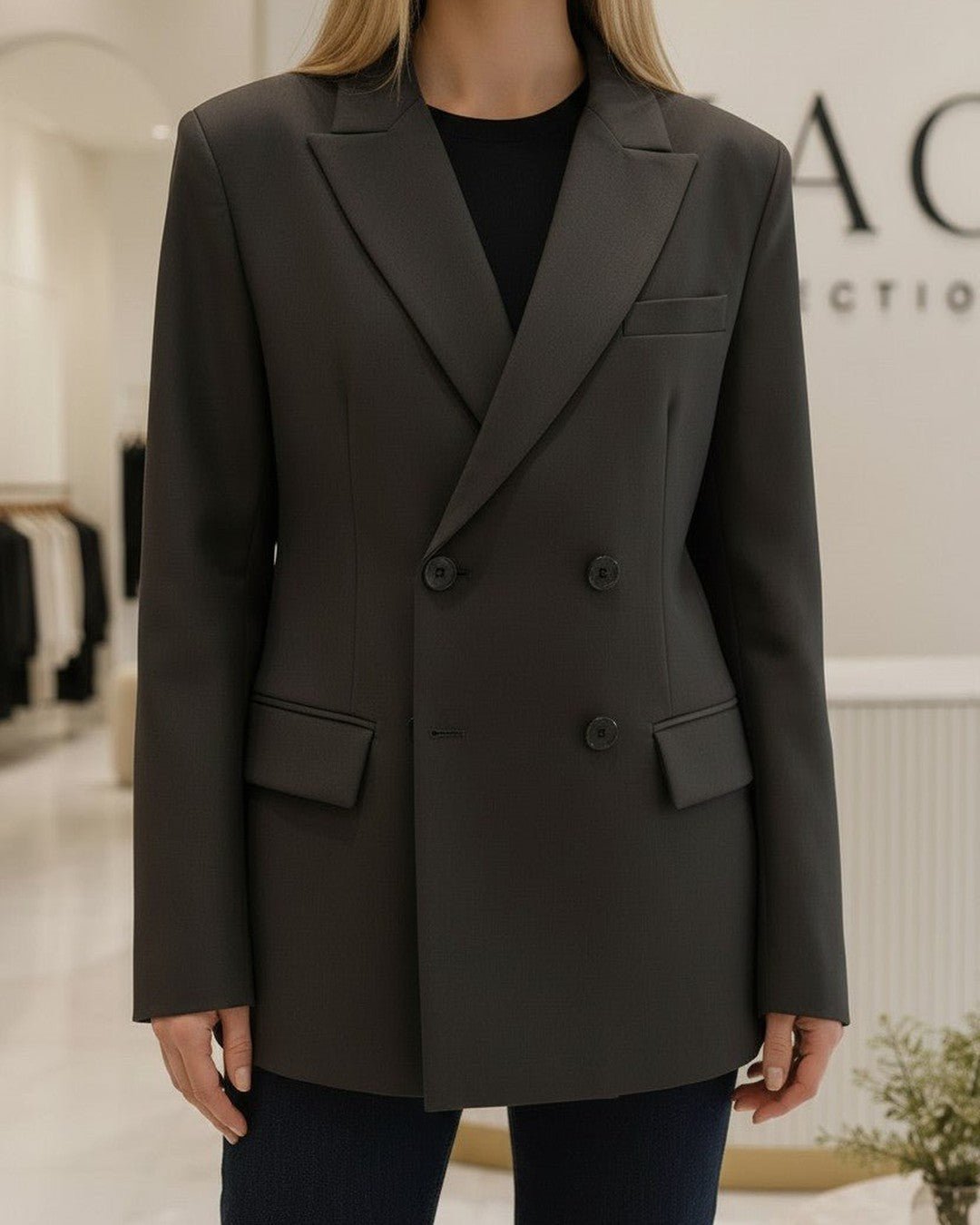 Blazer croisé à épaulettes: l'atout chic de votre garde-robe - Modèle ONYX - NAC Collection