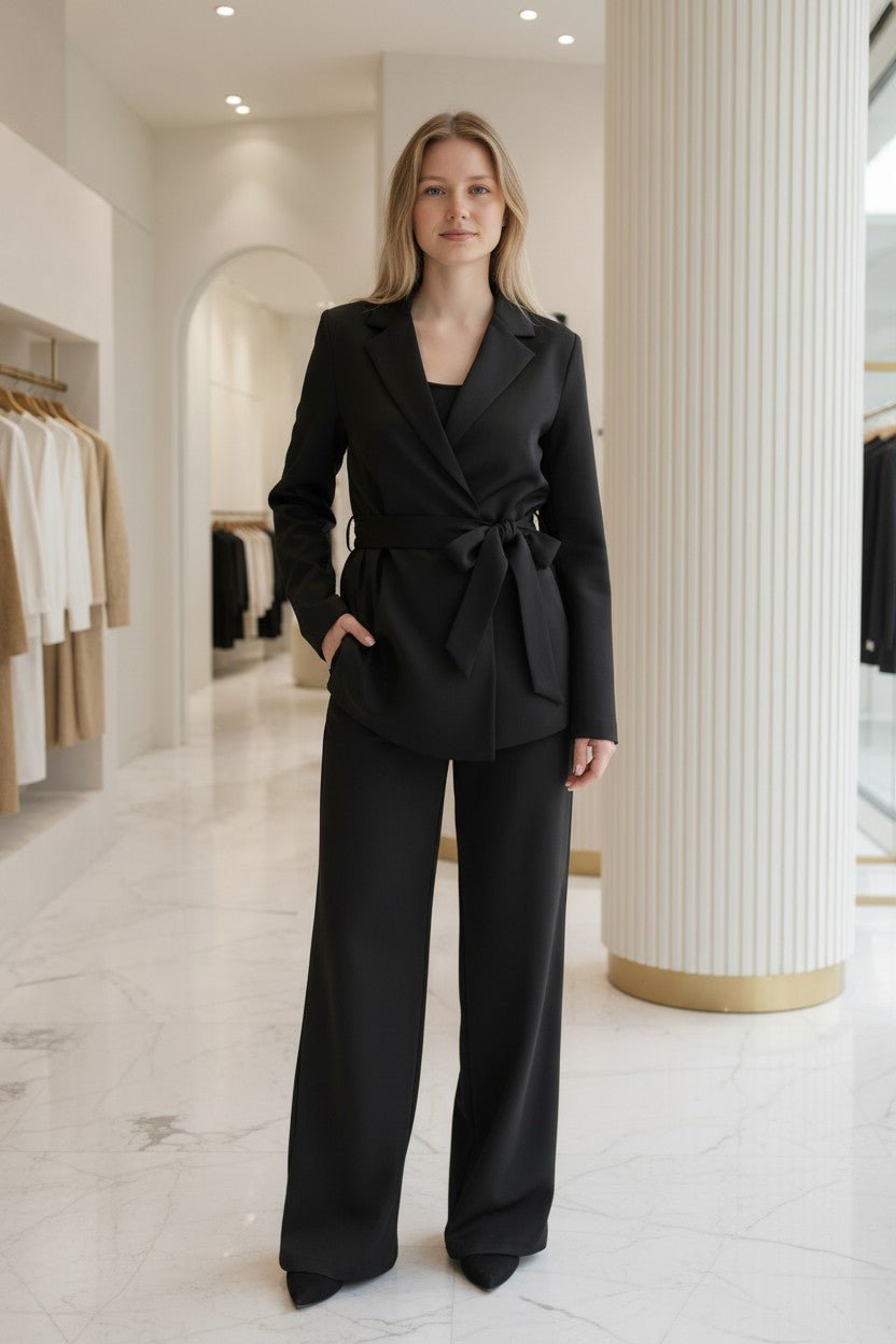 Blazer croisé ceinturé - NAC Collection