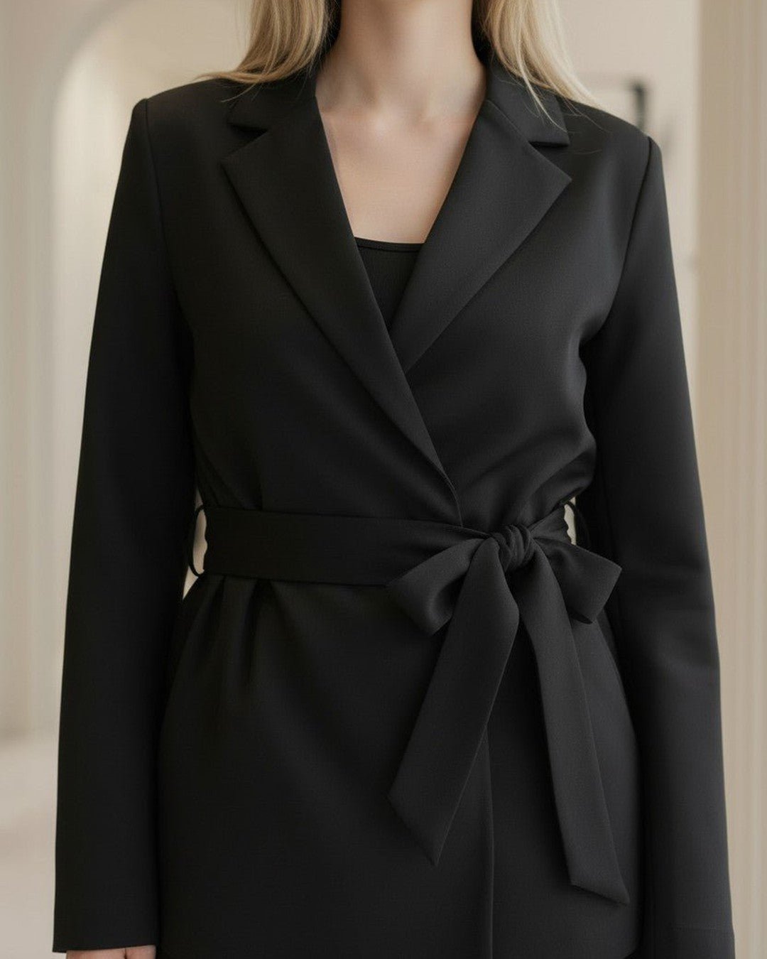 Blazer croisé ceinturé, élégance assurée! - Modèle ZEN - NAC Collection