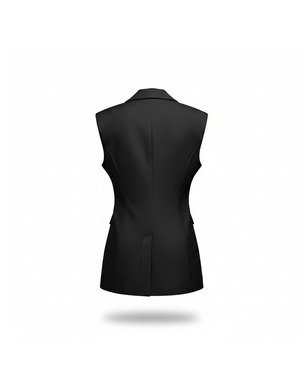 Blazer sans manche noir. Modèle ECLIPSE - NAC Collection