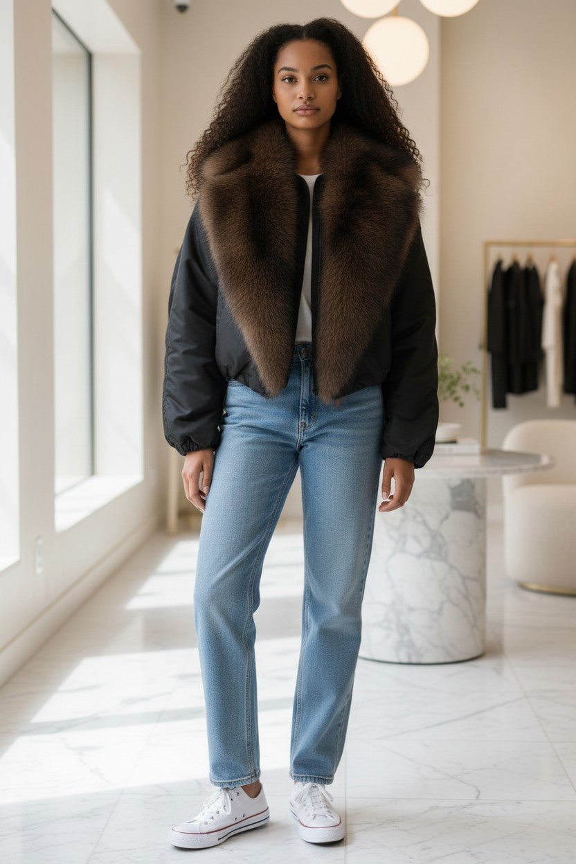 Bomber col fausse fourrure - NAC Collection