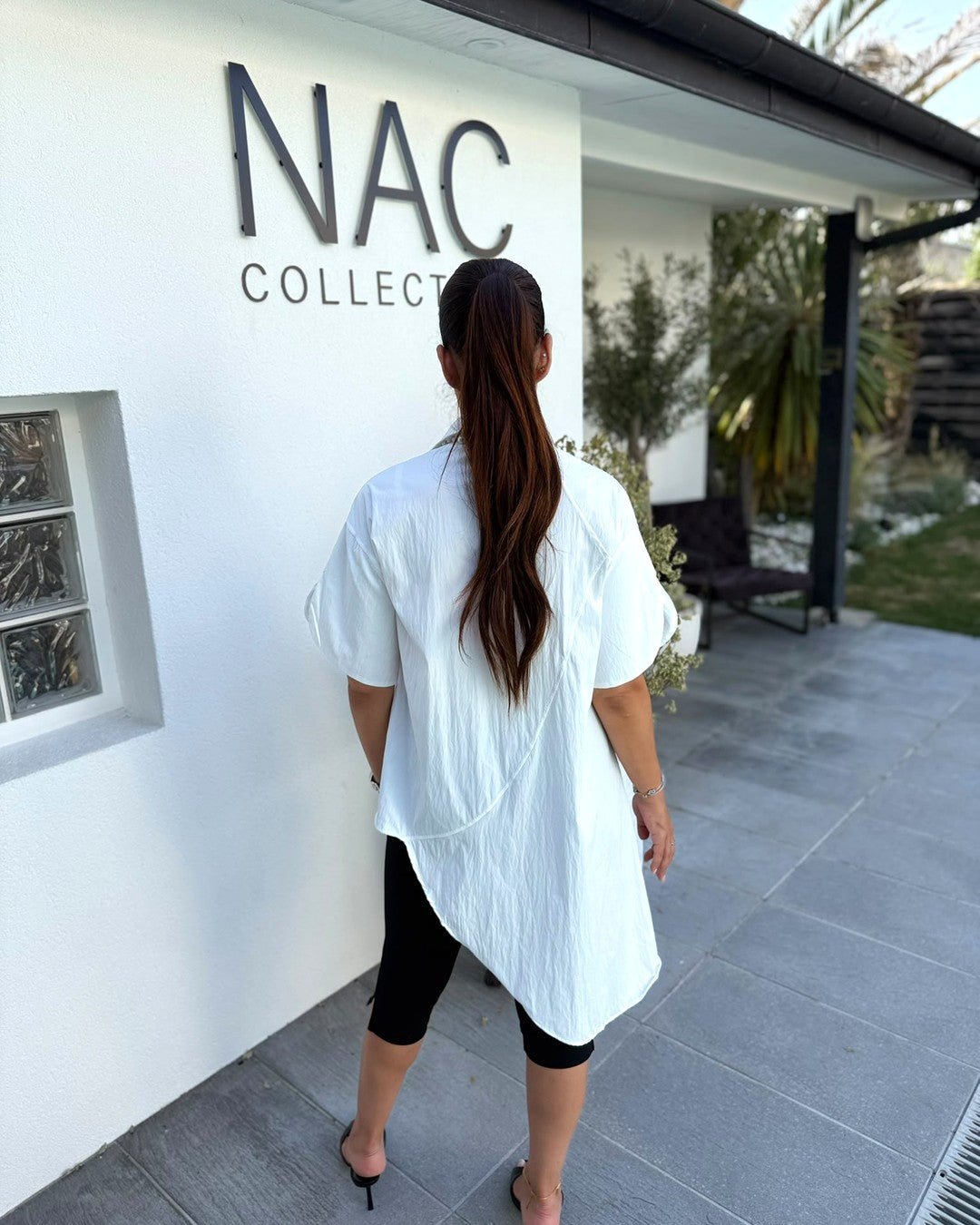Chemise Blanche Asymétrique Oversize - Modèle SHIFT - NAC Collection