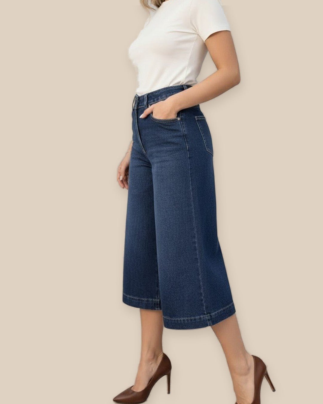 Jean culotte taille haute : le must-have de la saison - Modèle DRIFT - NAC Collection