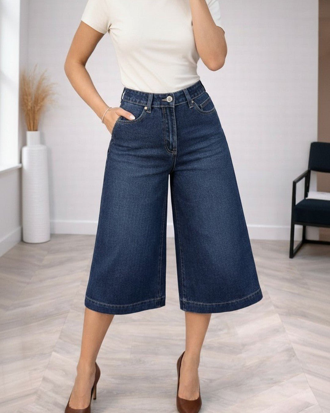 Jean culotte taille haute : le must-have de la saison - Modèle DRIFT - NAC Collection