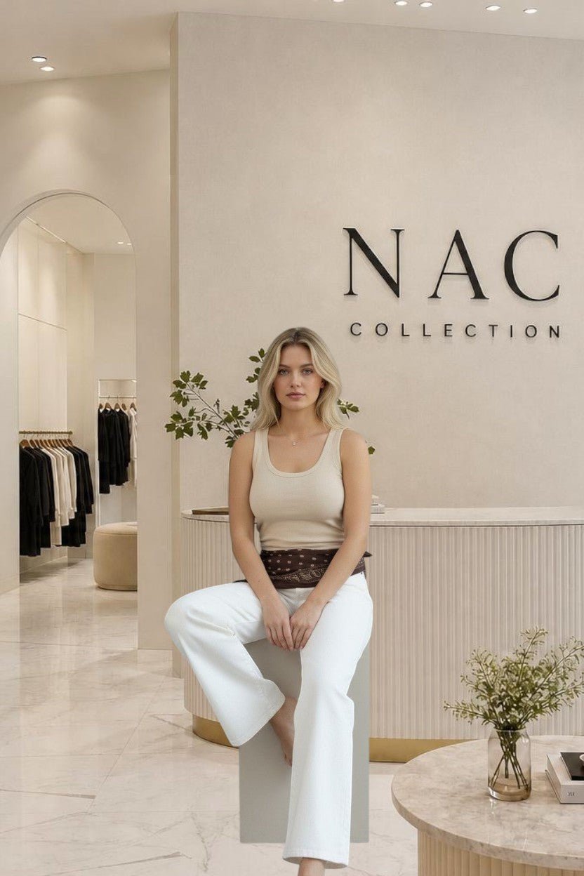 Jean wide leg taille haute - NAC Collection