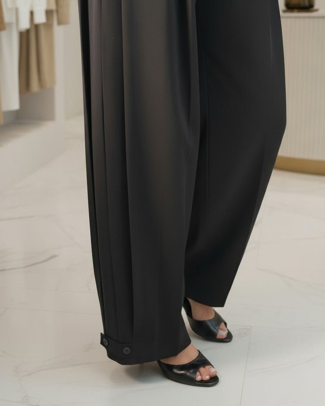 Pantalon large à jambe ballon noir - Modèle BALLON - NAC Collection