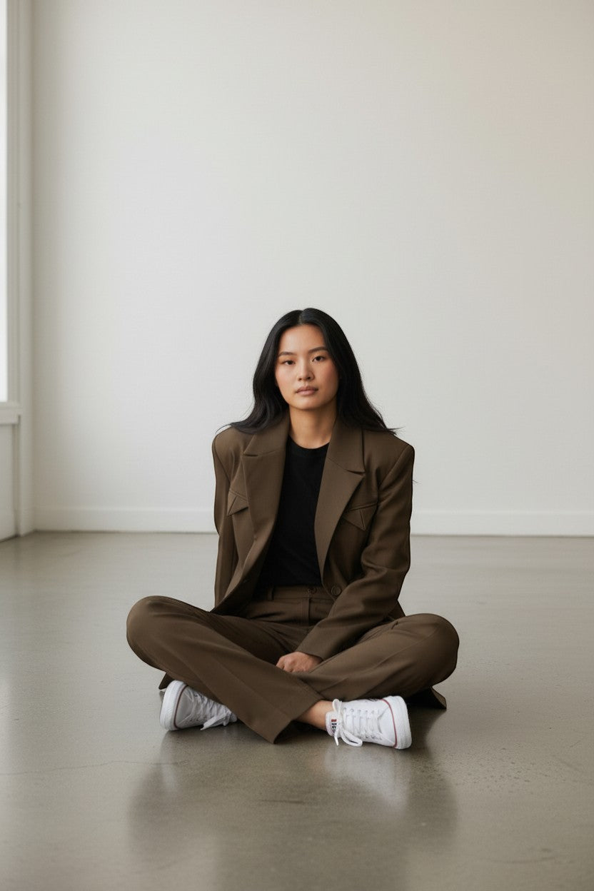 Pantalon cargo marron – Tendance et structuré