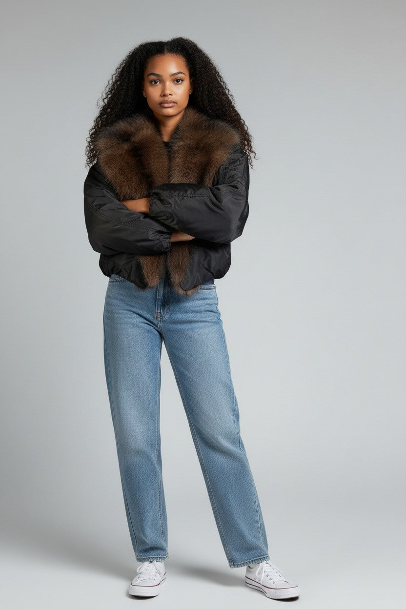 Bombers col fourrure - Structure et allure