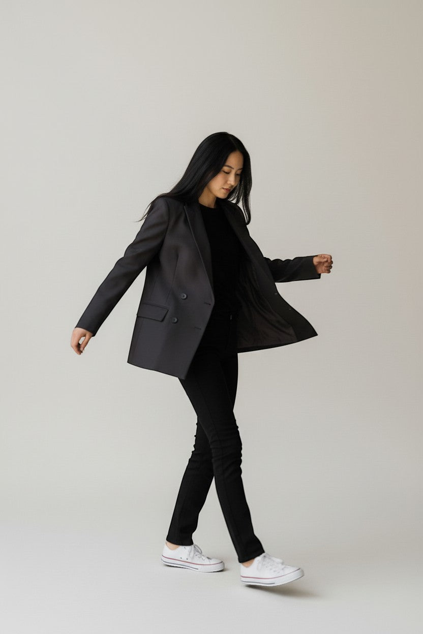 Blazer croisé oversize – Coupe moderne et élégante