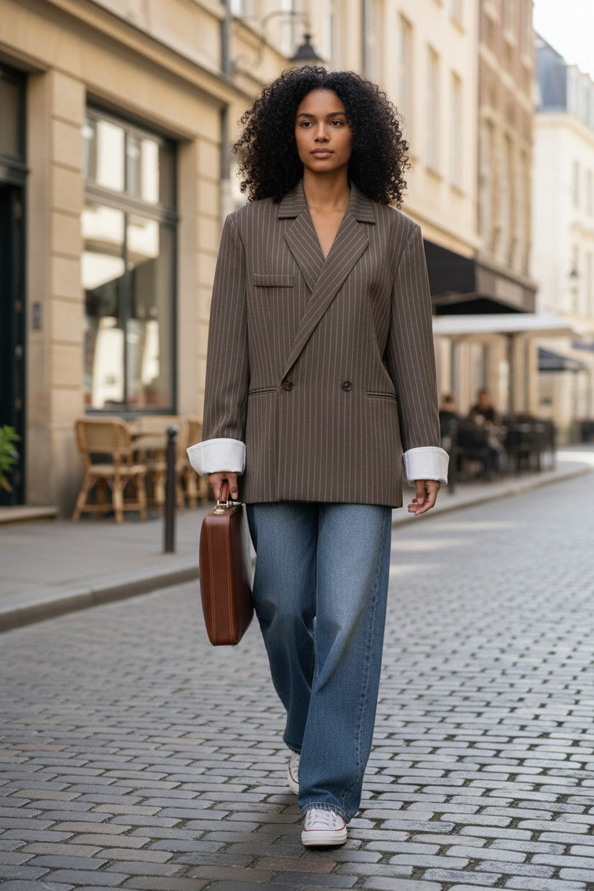 Blazer rayé – Esprit tailoring moderne