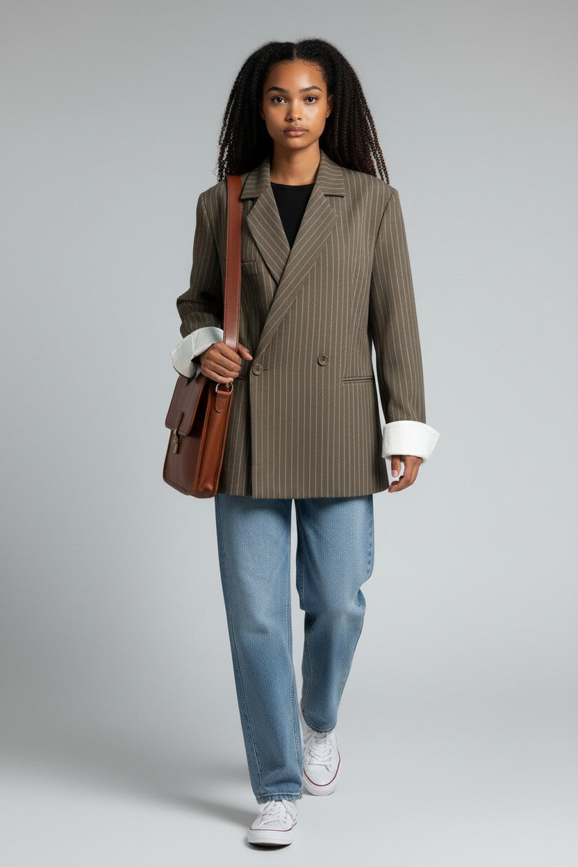 Blazer rayé – Esprit tailoring moderne