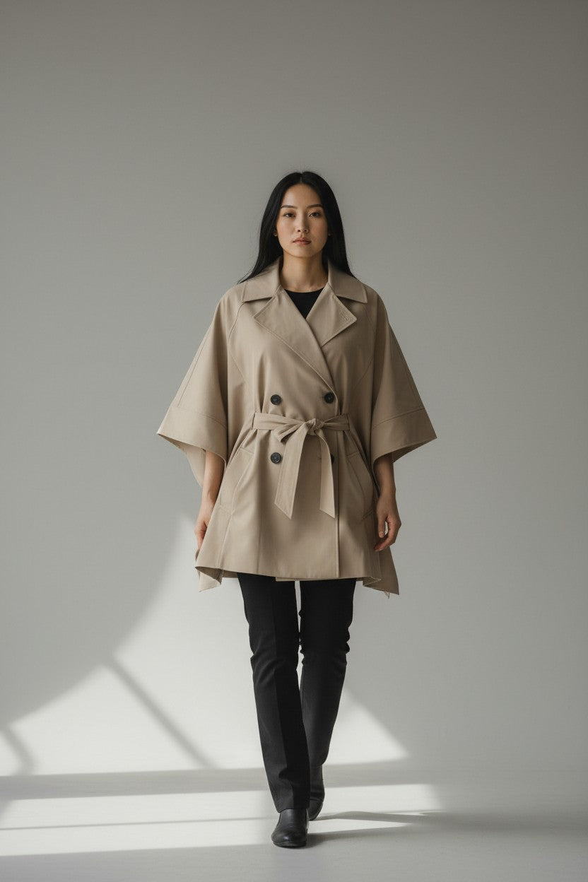 Trench cape – Silhouette moderne et audacieuse