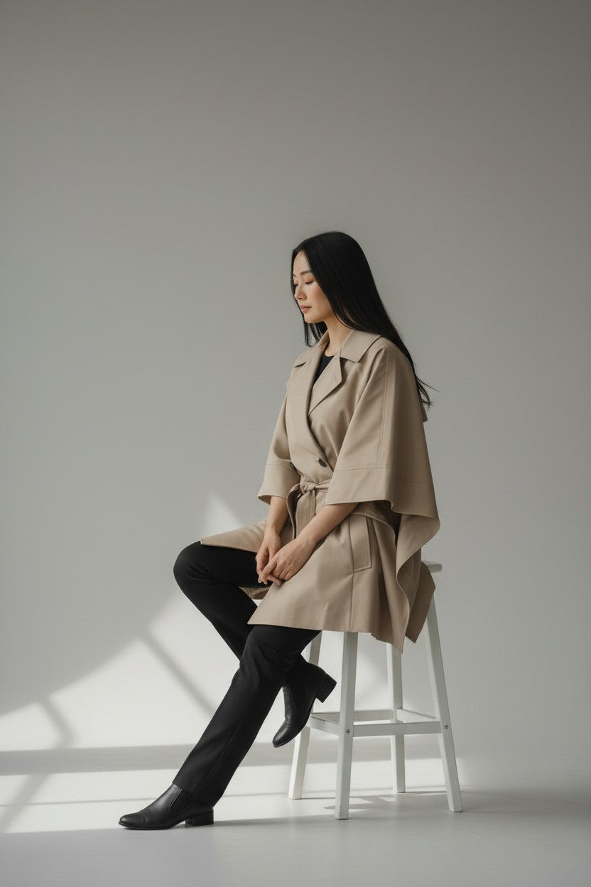 Trench cape – Silhouette moderne et audacieuse