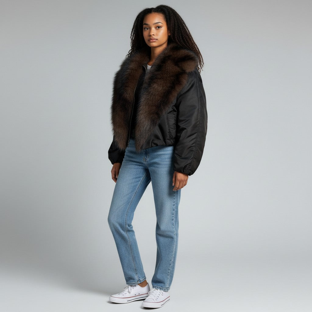 Bombers col fourrure - Structure et allure