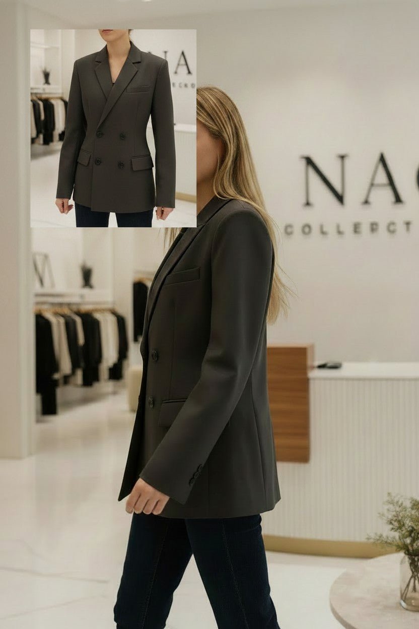 Blazer croisé à épaulettes - NAC Collection
