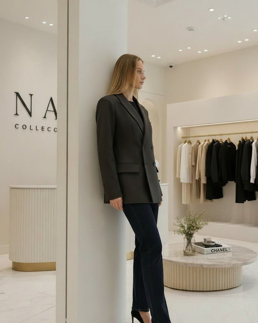 Blazer croisé à épaulettes: l'atout chic de votre garde-robe - Modèle ONYX - NAC Collection