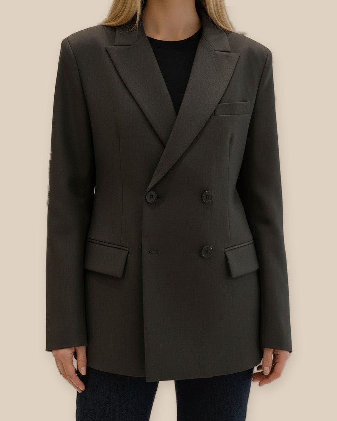 Blazer croisé à épaulettes: l'atout chic de votre garde-robe - Modèle ONYX - NAC Collection