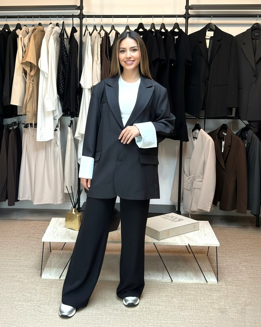 Blazer oversize à col tailleur - Modèle MIST