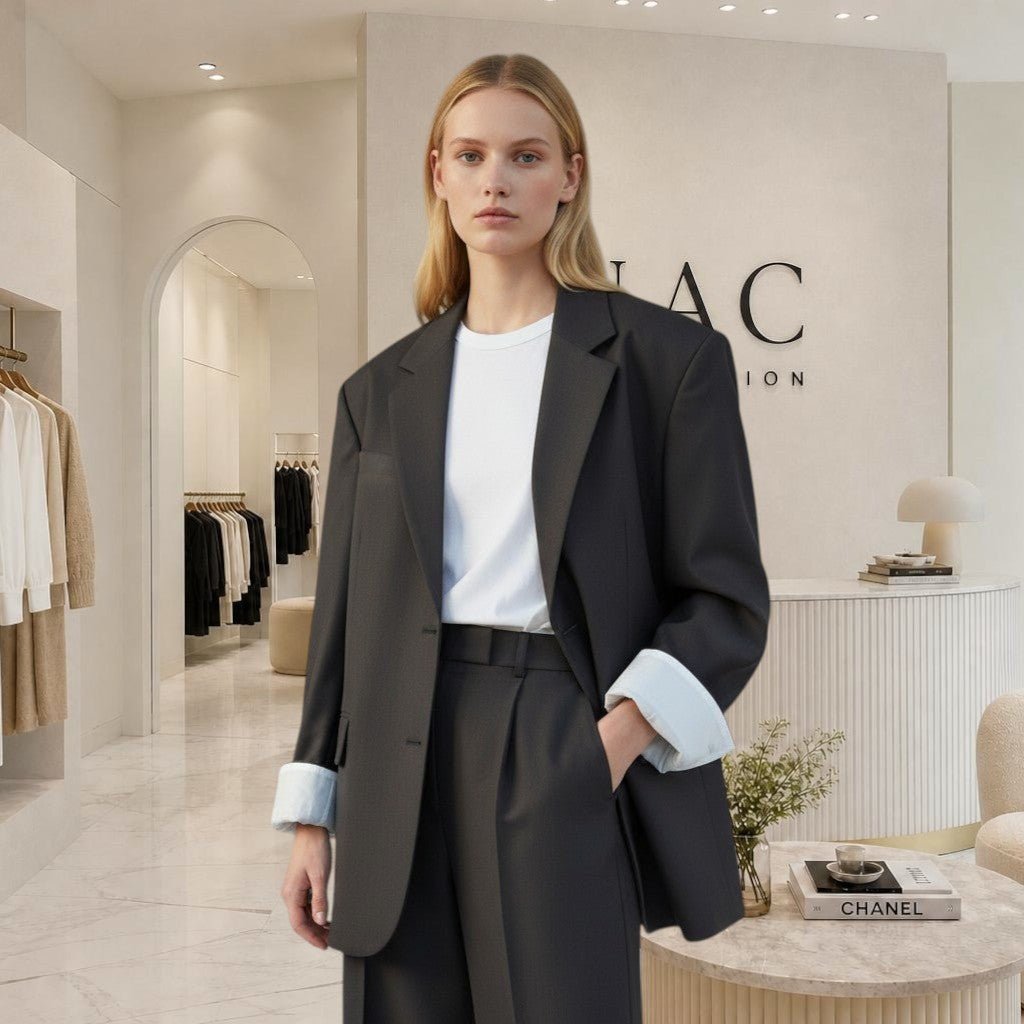 Blazer oversize à col tailleur - NAC Collection