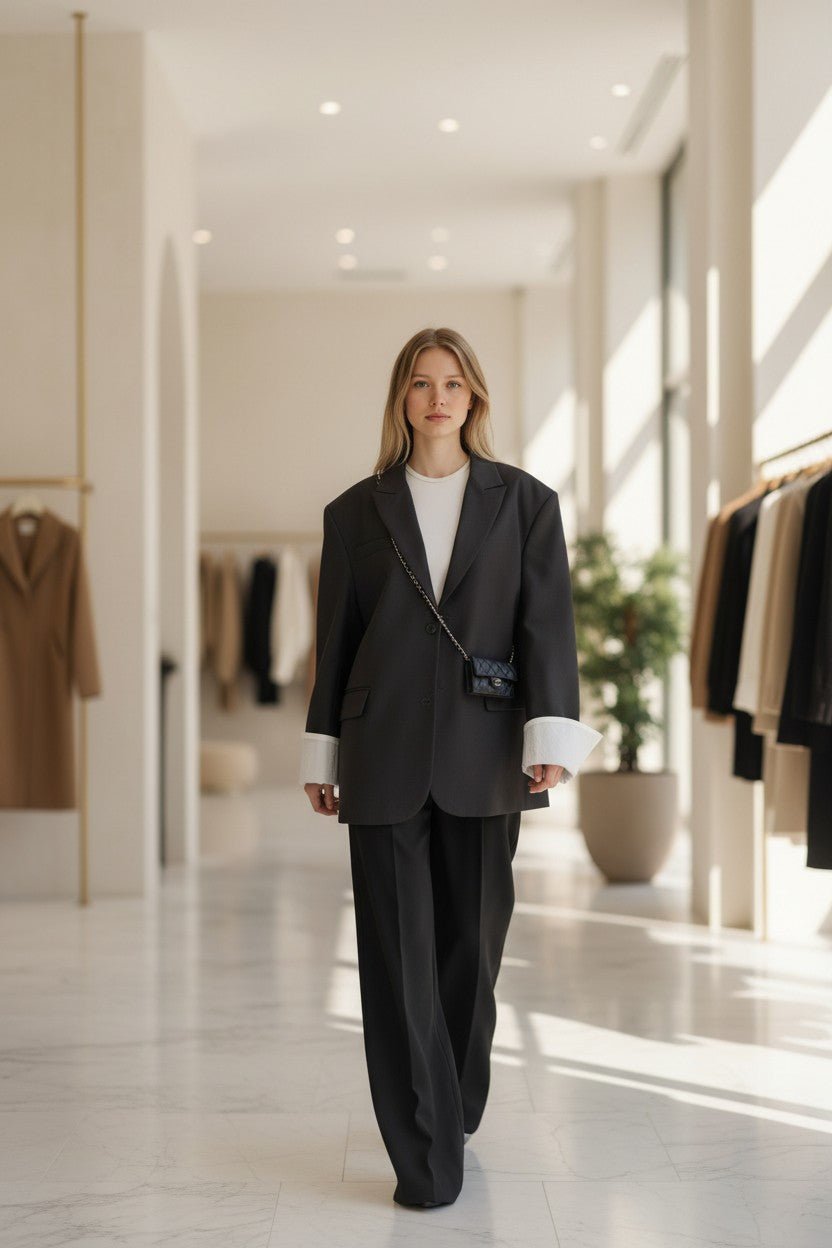 Blazer oversize à col tailleur - NAC Collection