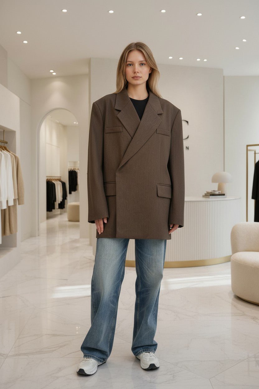 Blazer oversize à épaulettes - NAC Collection