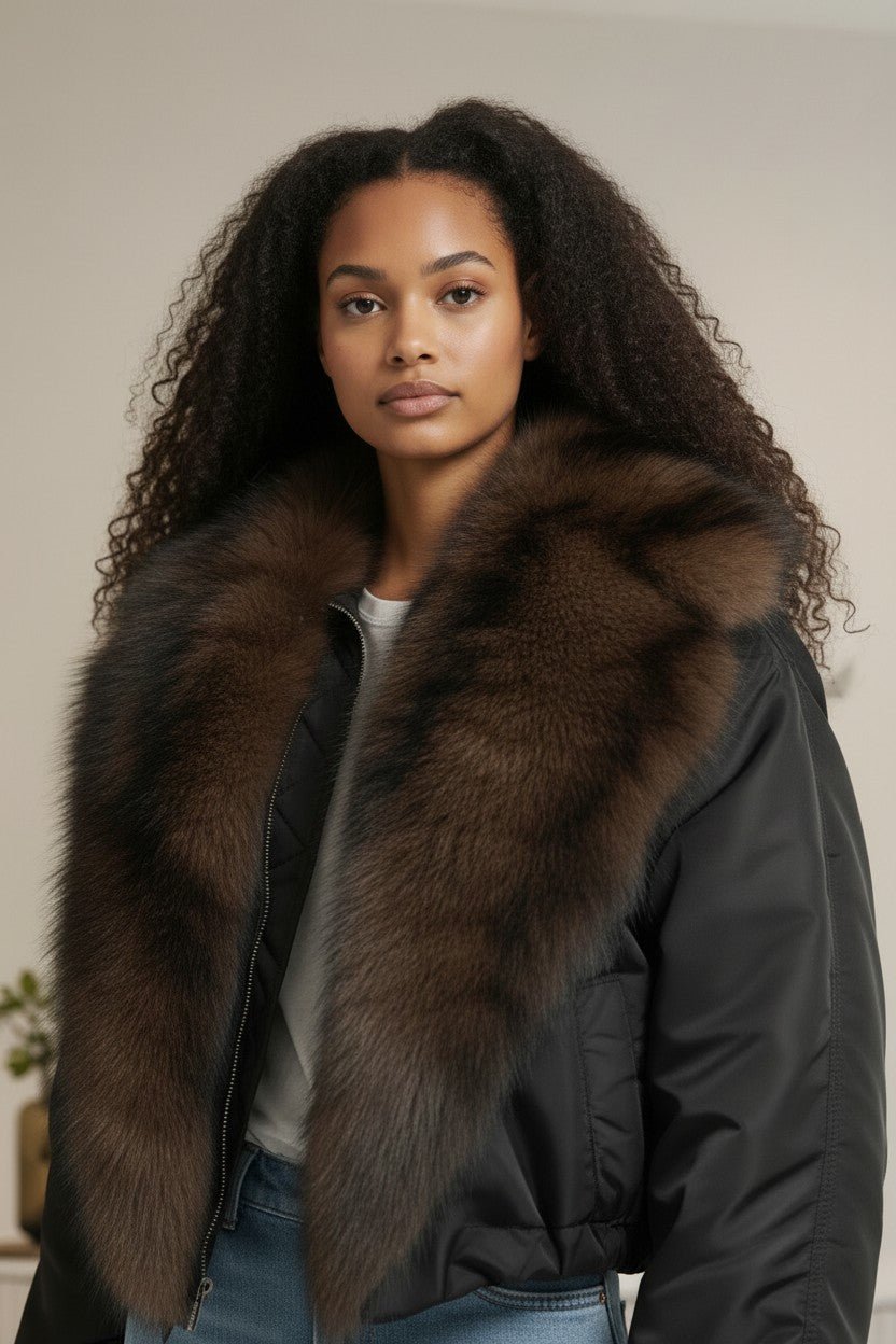 Bomber col fausse fourrure - NAC Collection