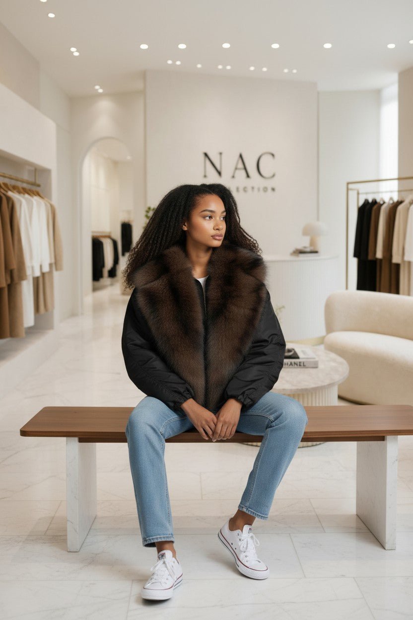 Bomber col fausse fourrure - NAC Collection