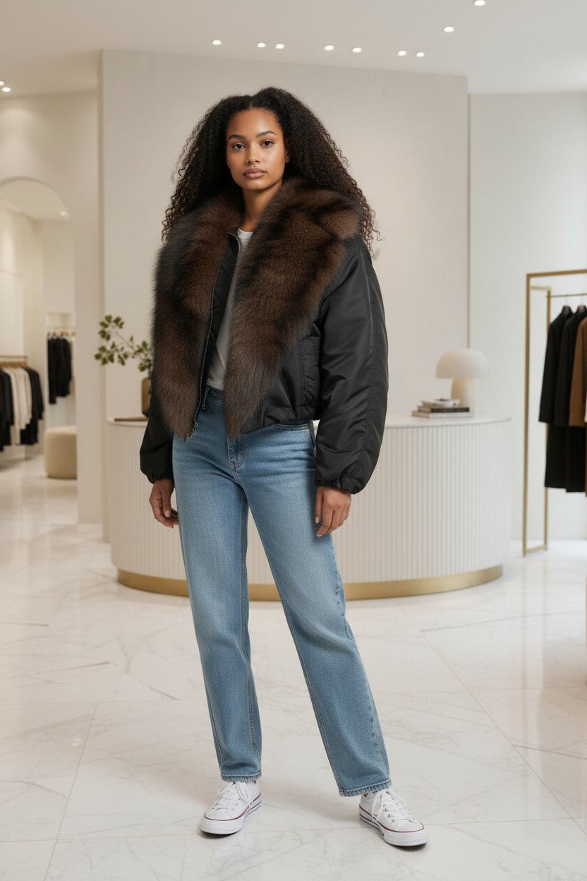 Bomber col fausse fourrure - NAC Collection