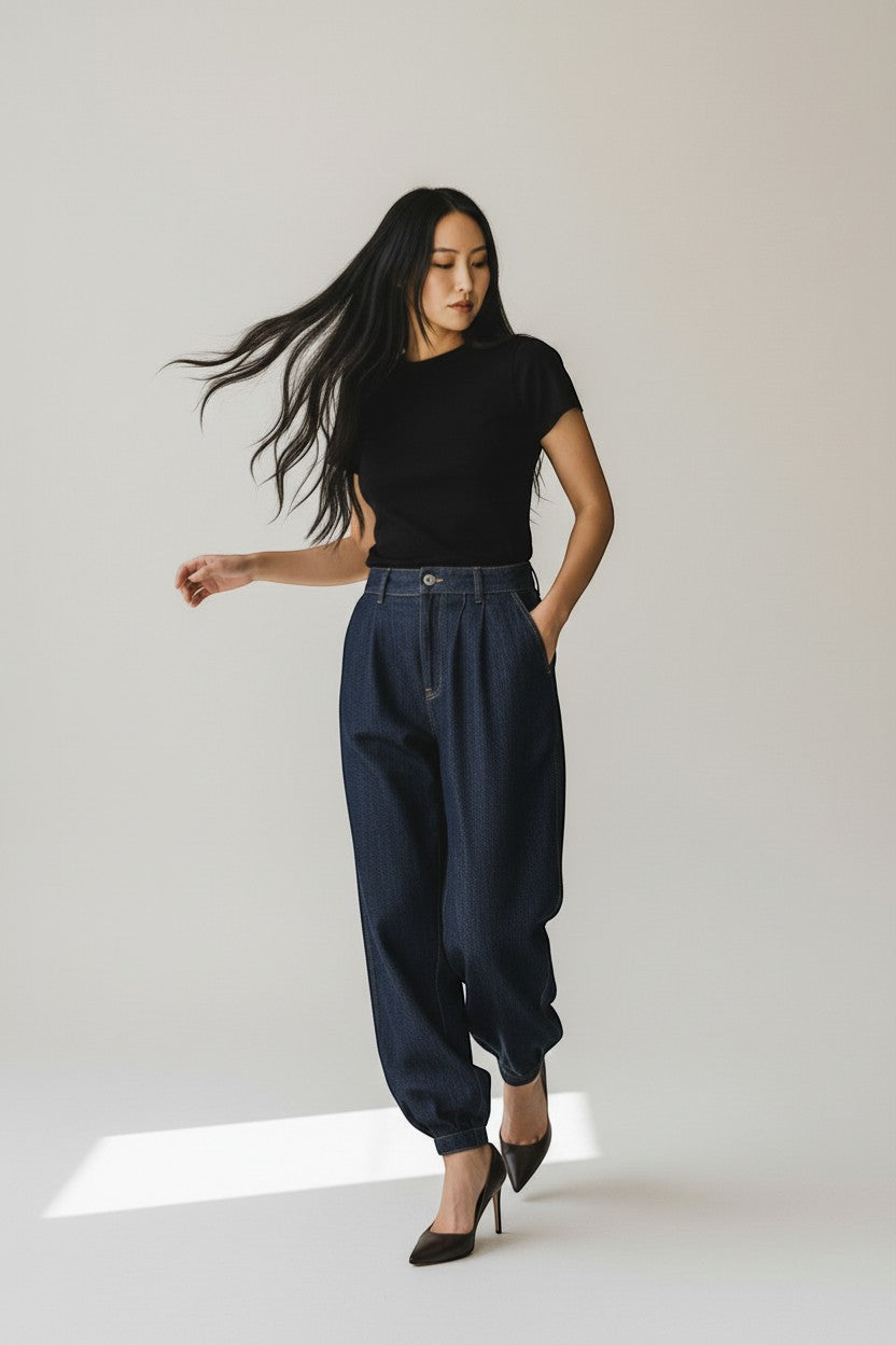 Jean coupe aladin – Style moderne brut