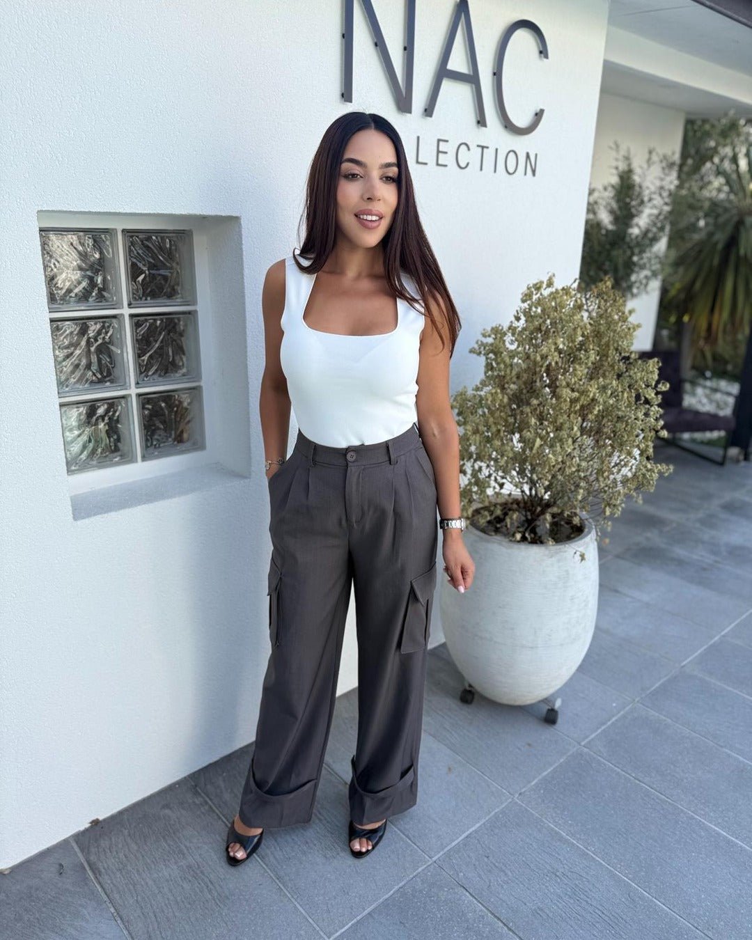 Ensemble blazer cintré et pantalon cargo - Modèle SAGE - NAC Collection