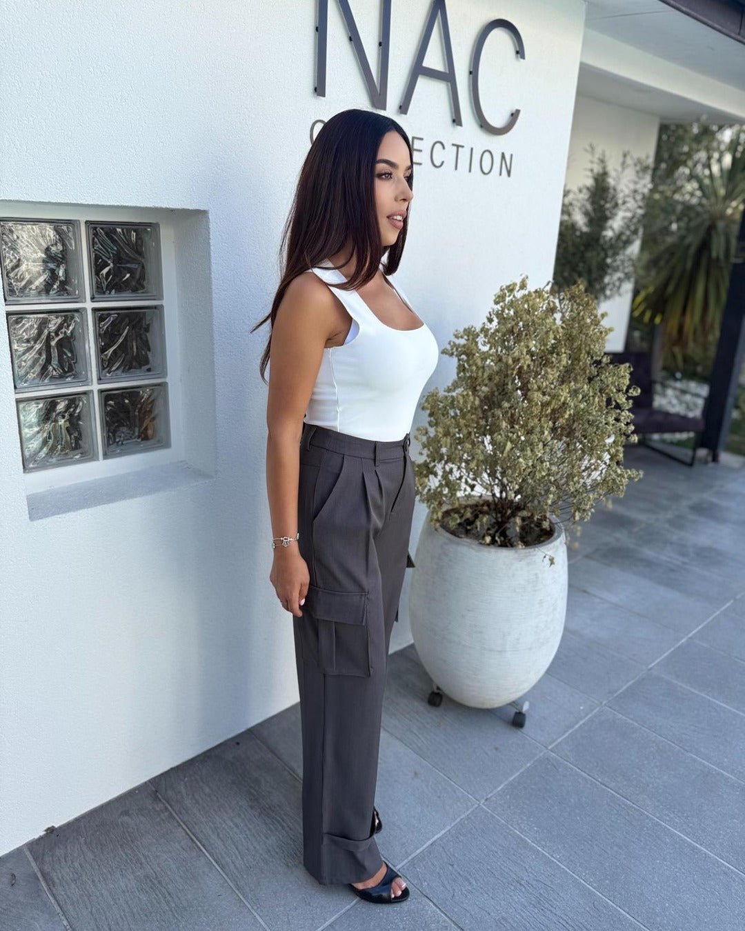 Ensemble blazer cintré et pantalon cargo - Modèle SAGE - NAC Collection
