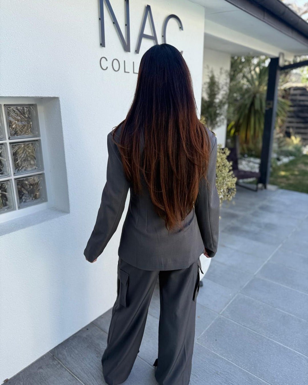 Ensemble blazer cintré et pantalon cargo - Modèle SAGE - NAC Collection