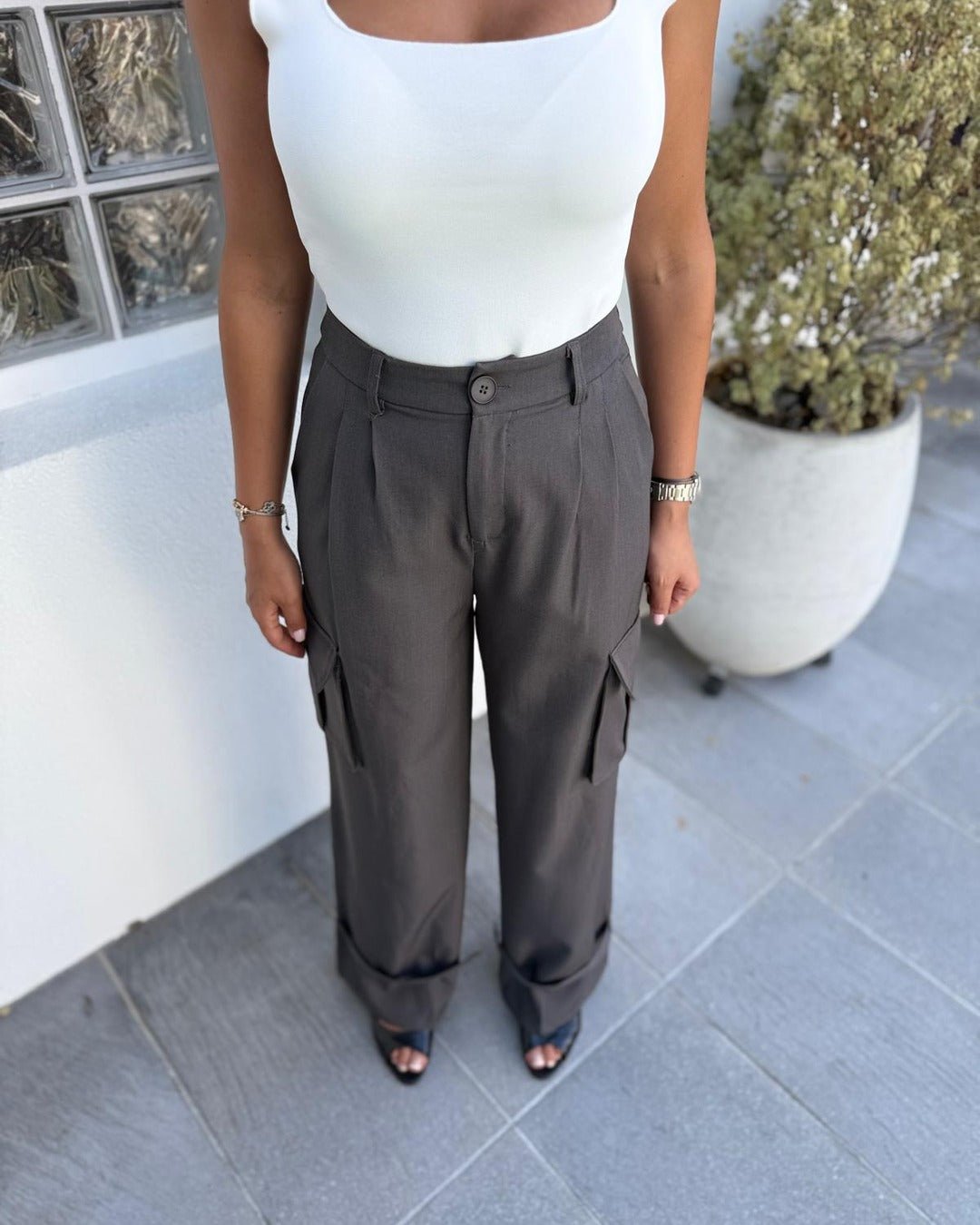 Ensemble blazer cintré et pantalon cargo - Modèle SAGE - NAC Collection