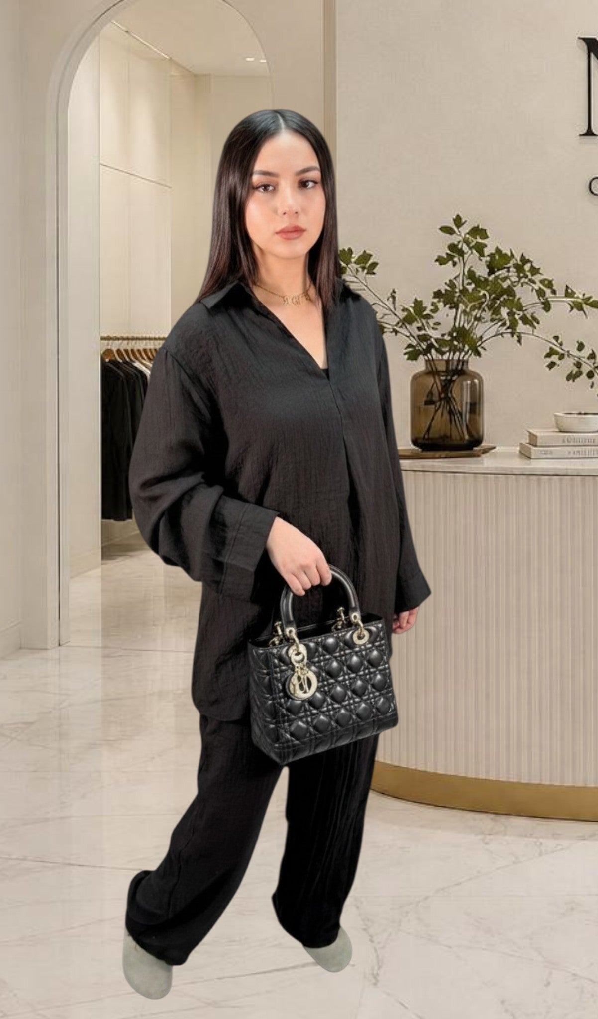 Ensemble blouse et pantalon large - NAC Collection