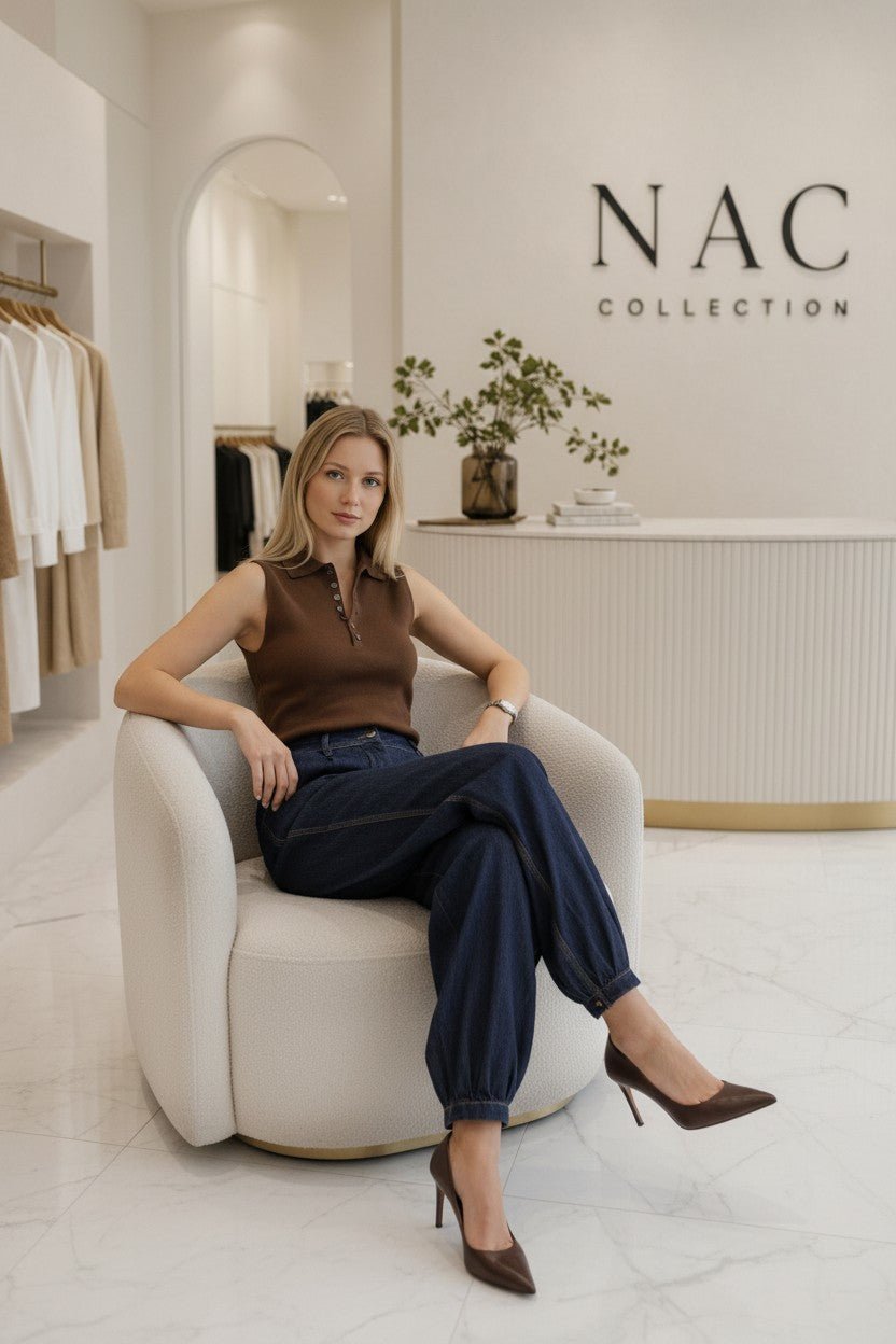 Jean coupe Aladin taille haute - NAC Collection