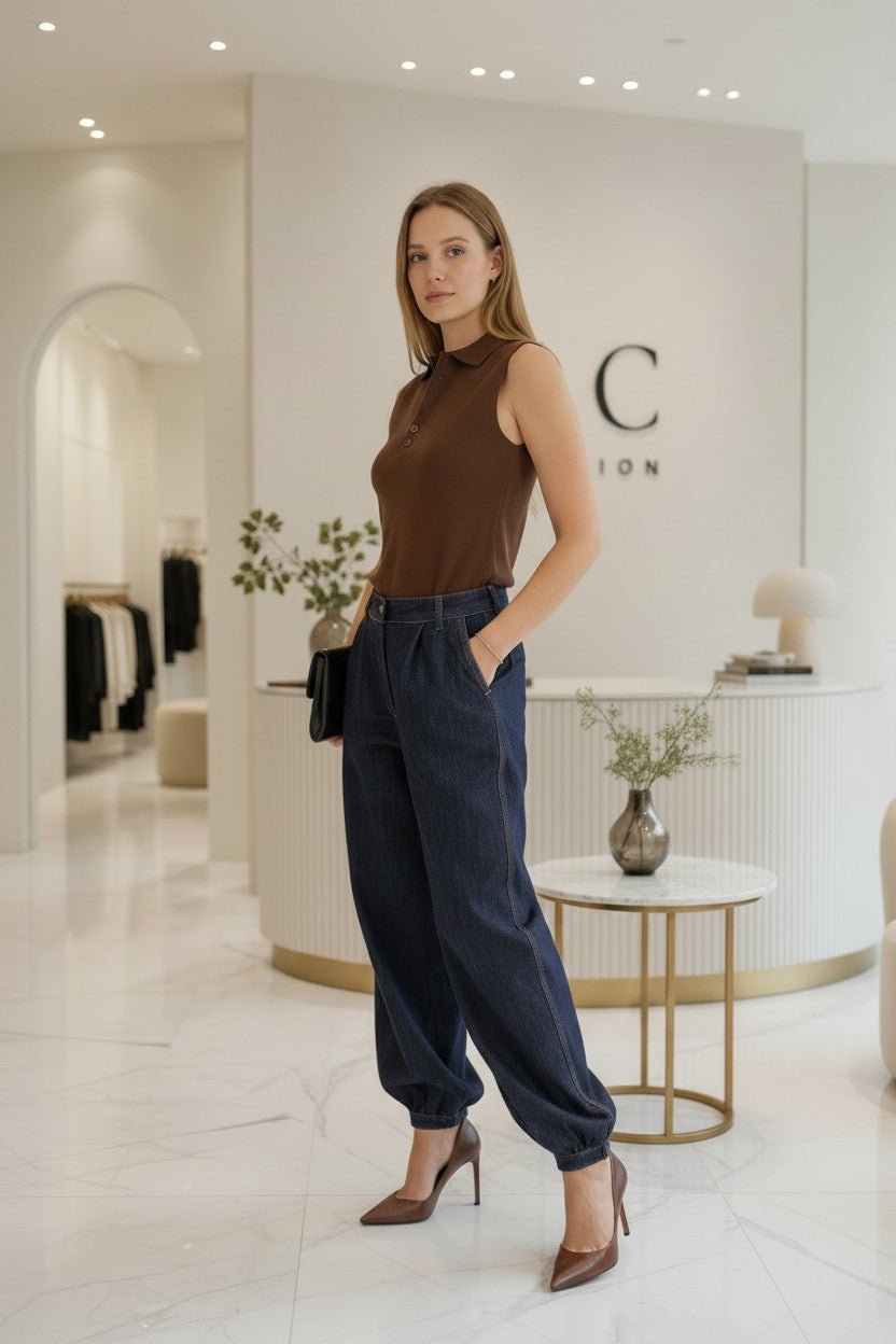 Jean coupe Aladin taille haute - NAC Collection