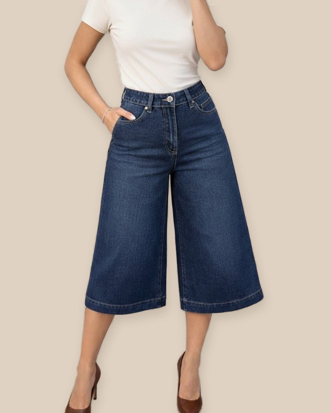 Jean culotte taille haute : le must-have de la saison - Modèle DRIFT - NAC Collection
