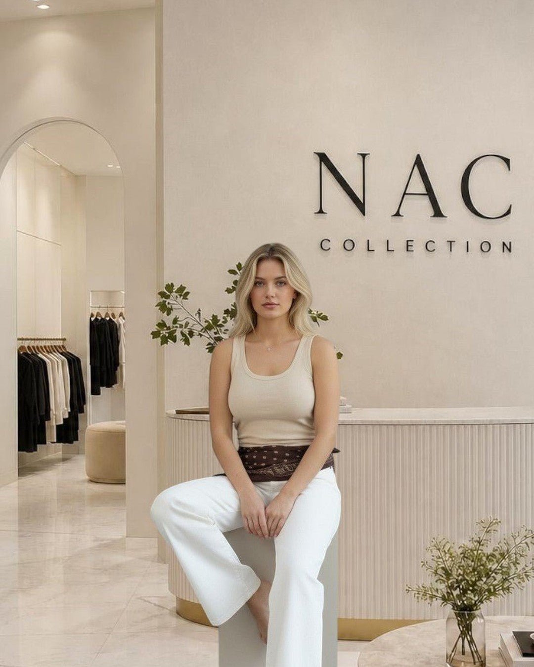 Jean wide leg taille haute - Style moderne et tendance - Modèle WIDE - NAC Collection
