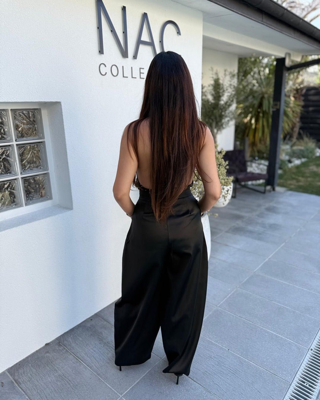 Pantalon ballon satiné taille haute - Modèle SATIN - NAC Collection